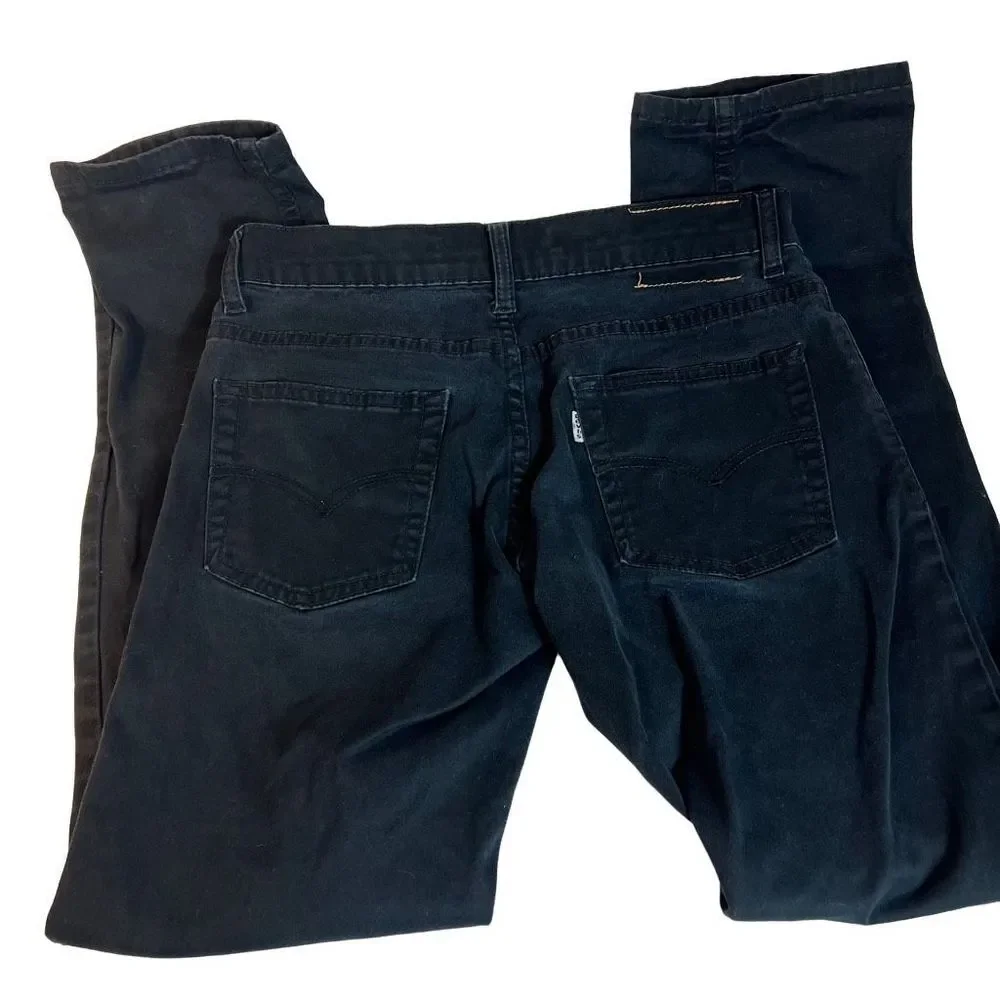 Boy’s Levi’s 511 Slim Jeans 2 Pair Black & Med Wash Size 14 Reg READ DESCRIPTION